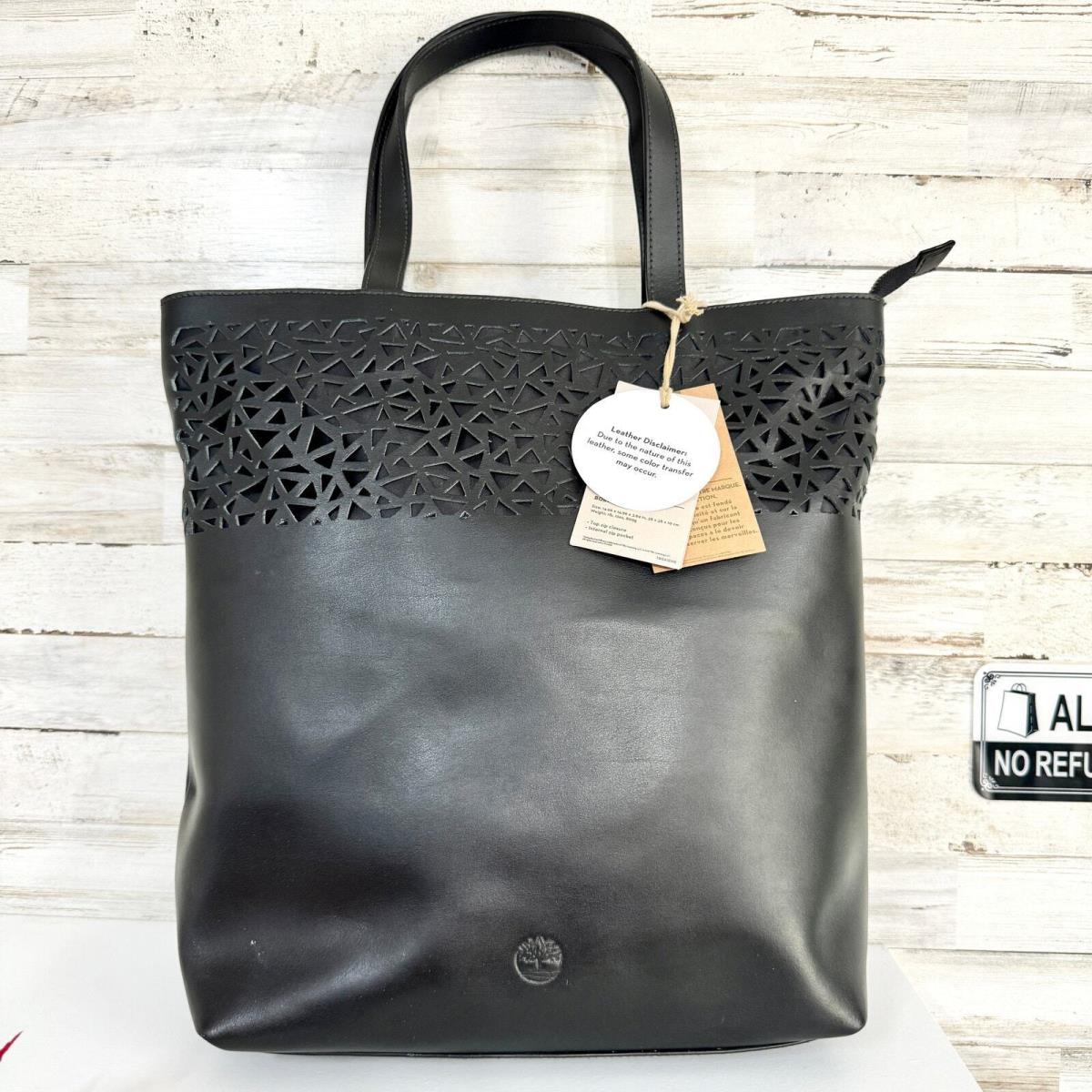 Timberland Black Blossom Leather Women s Tote Bag