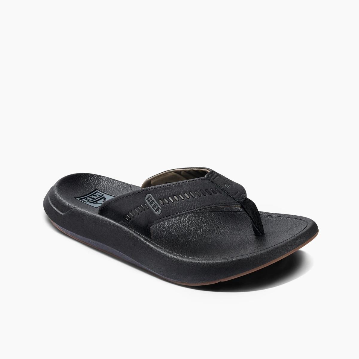 Reef Men`s Swellsole Cruiser Flip Flops - Black/grey