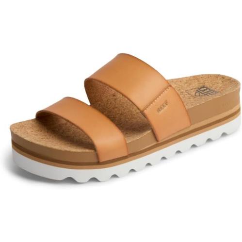 Reef Cushion Vista Hi Women`s Platform Fashion Sandal Arch Support Natural