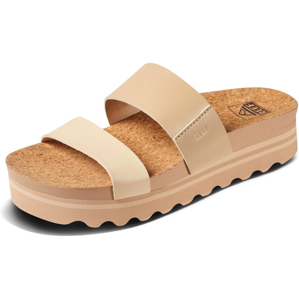 Reef Cushion Vista Hi Women`s Platform Fashion Sandal Arch Support Oasis Duo