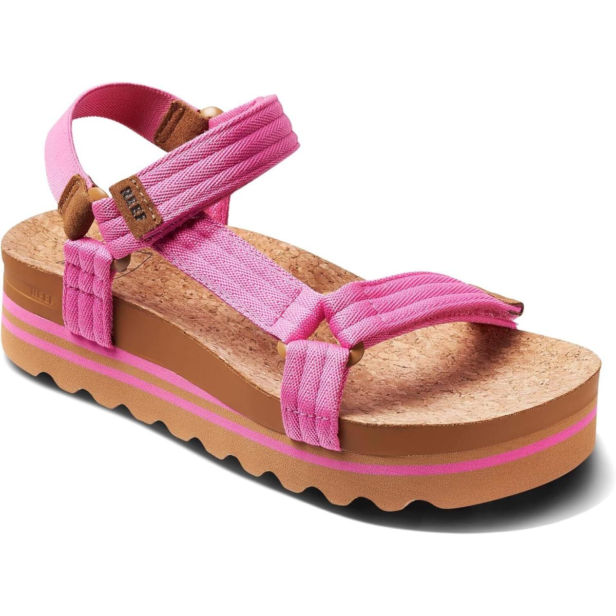 Reef Cushion Rem Hi Women`s Platform Sandal Adjustable Strap Arch