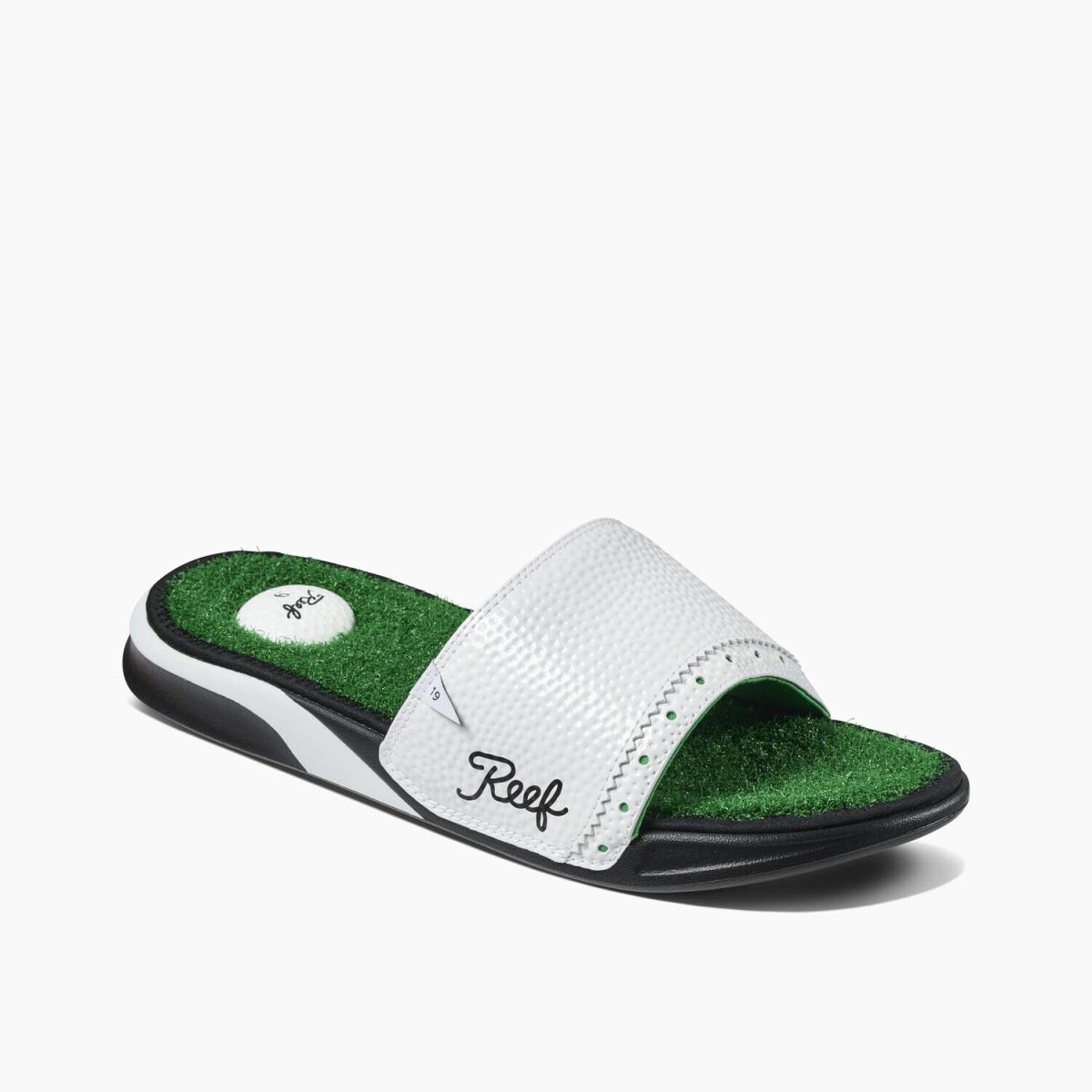 Reef Mulligan Slide Men`s Sandals Green - 9 Medium