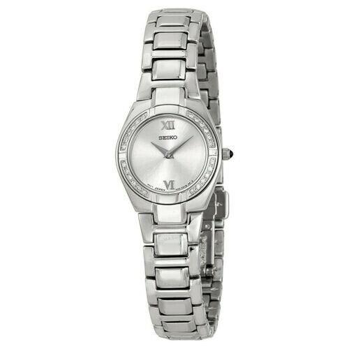 Seiko Ladies SUJF09 24 Diamonds SS Watch R//$495 SUJF09