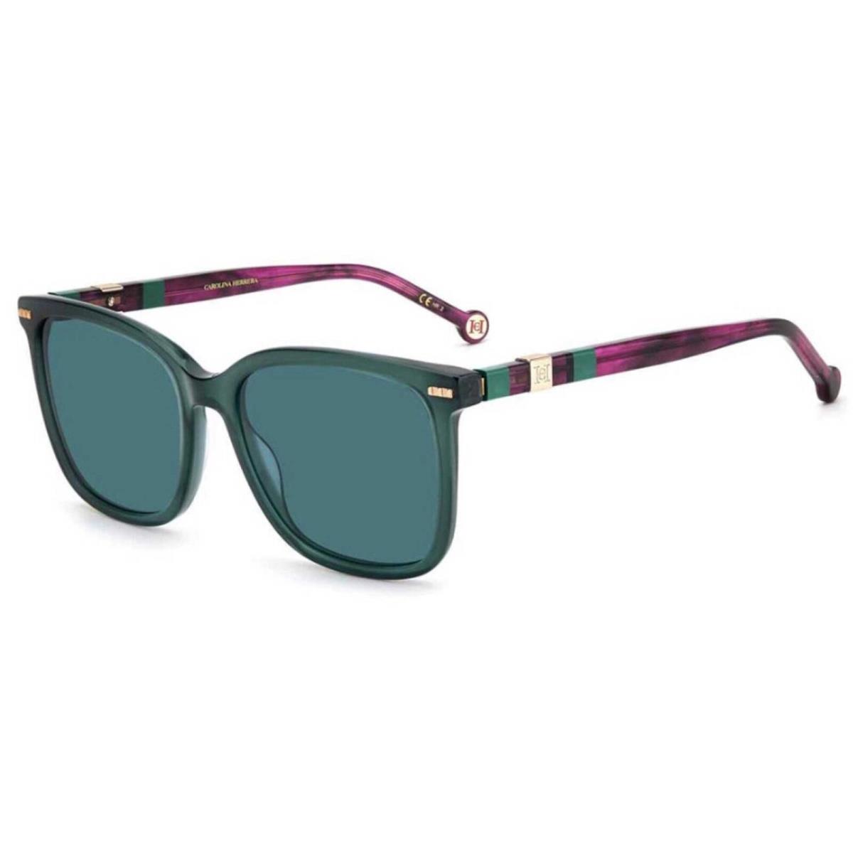 Carolina Herrera Women`s Sunglasses Teal Lens Plastic Square CH 0045/S 04LZ