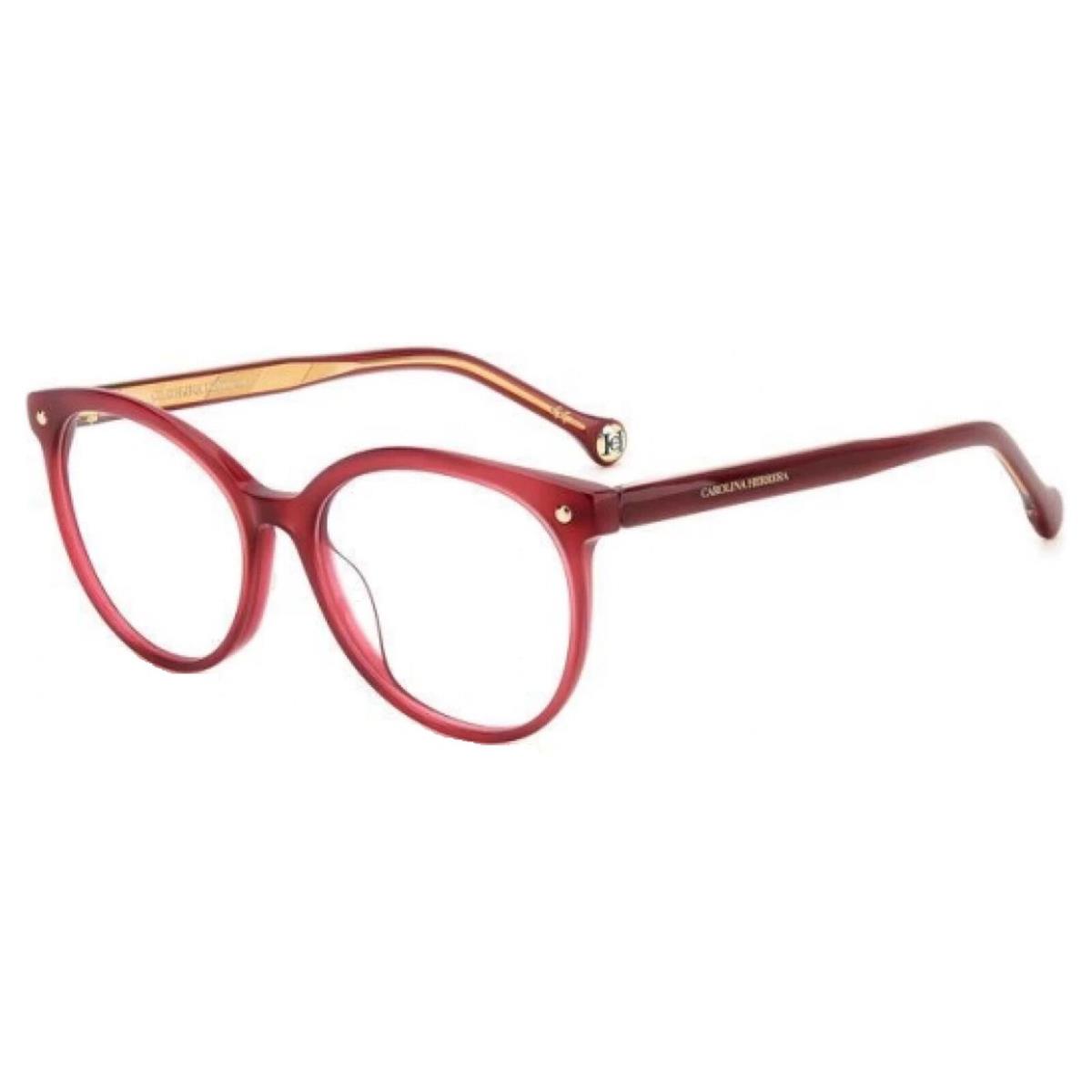 Carolina Herrera Unisex Burgundy Round Eyeglass Frame - HER0083G-0LHF-0