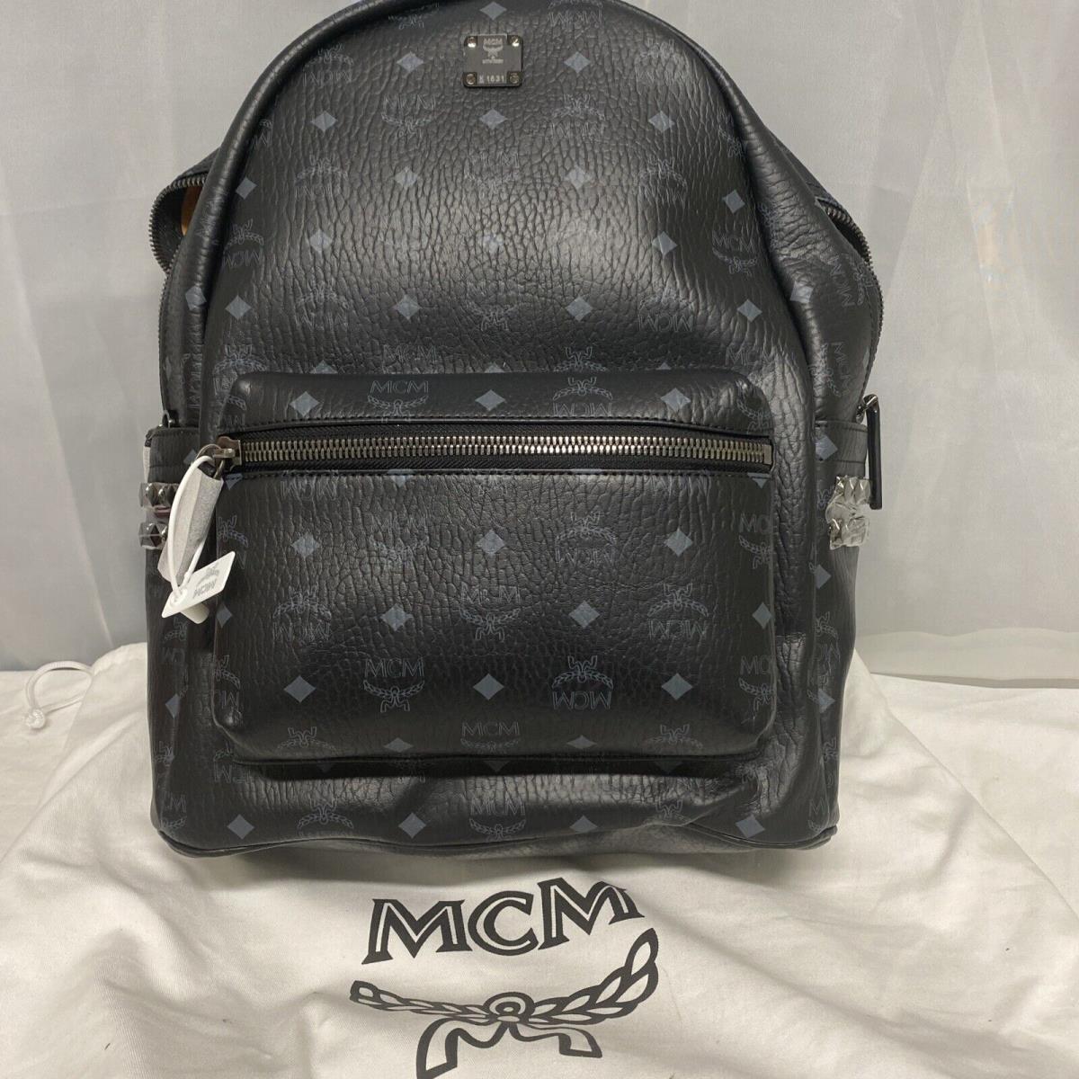 Mcm Side Studded Backpack - Black K1631 O