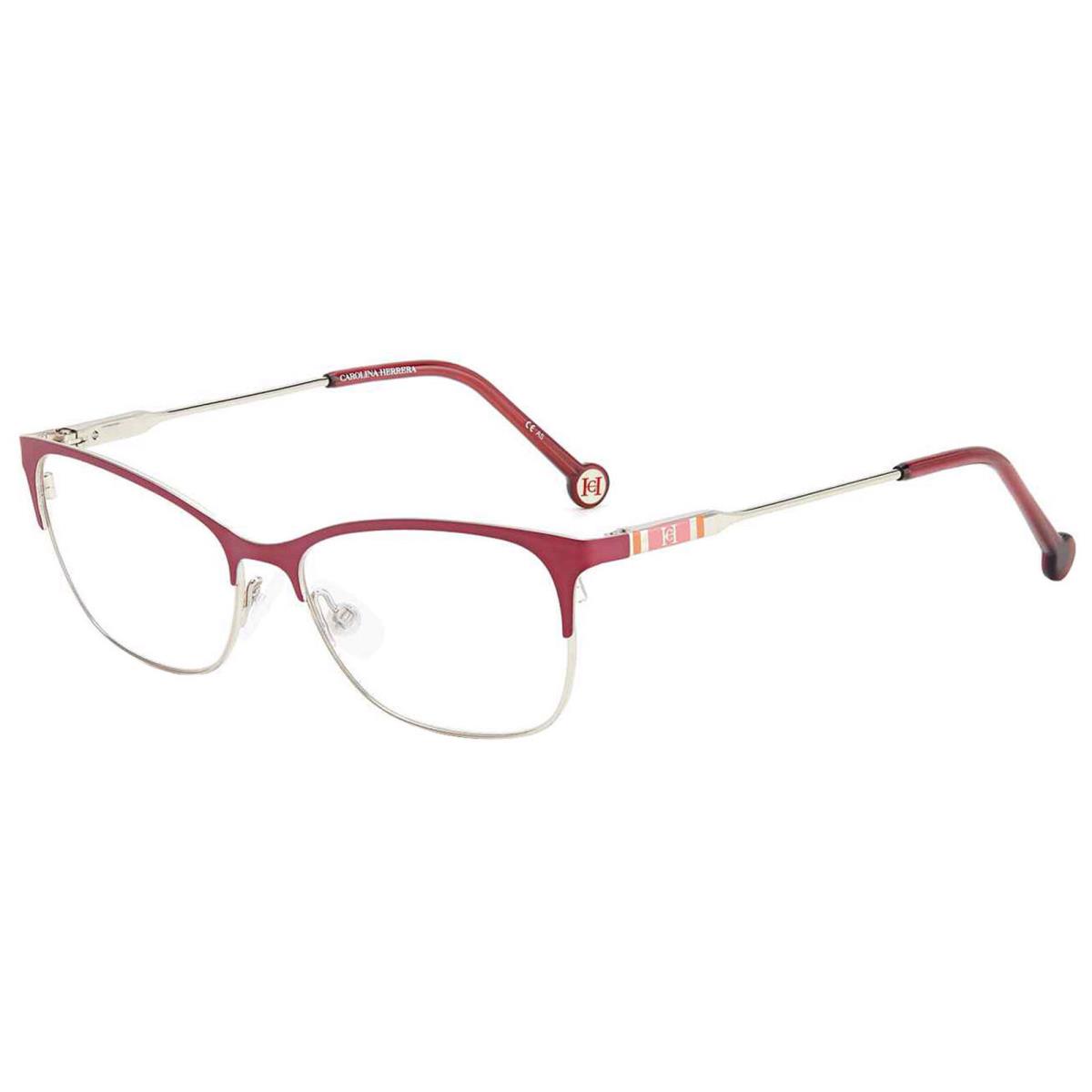 Carolina Herrera Women`s Cherry Browline Cat Eye Eyeglass Frame CH0074-0YEP-16