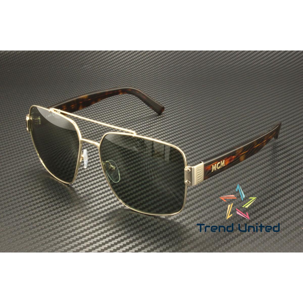 Mcm Worldwide MW0008 32N Metal Gold Green 58 mm Men`s Sunglasses