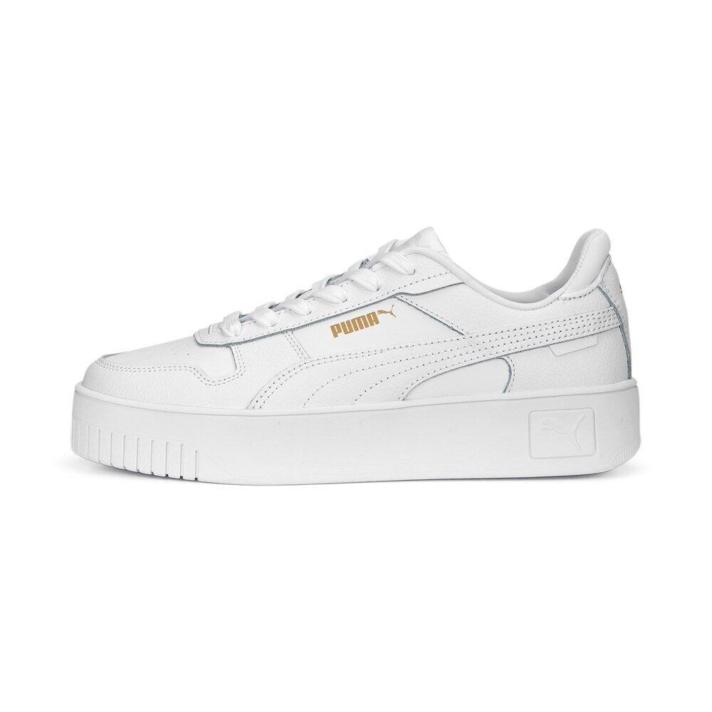 Women`s Puma Carina Street Puma White-puma White-gold 389390 01 - Puma White-Puma White-Gold