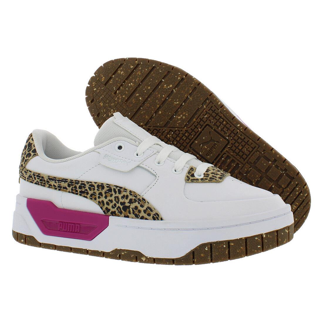 Puma Cali Dream Natural Lux Womens Shoes - White/Brown, Main: White