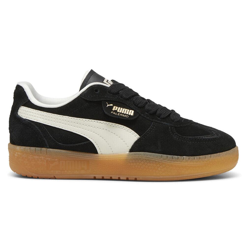 Puma Palermo Moda Xtra Gum Lace Up Womens Black Sneakers Casual Shoes 40032302 - Black