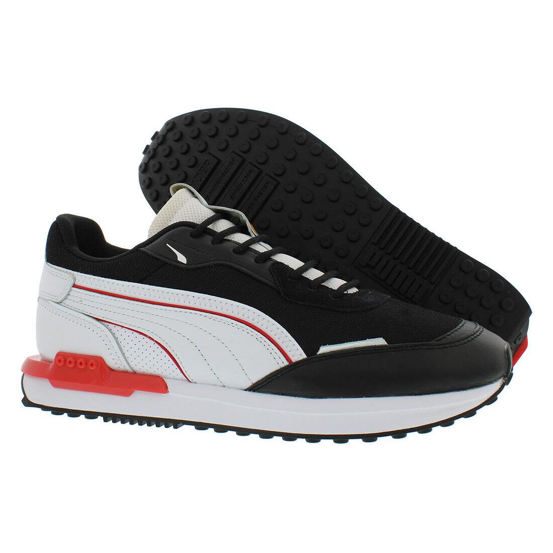 Puma City Rider AS Mens Shoes Size 14 Color: Puma Black/puma White/high Risk