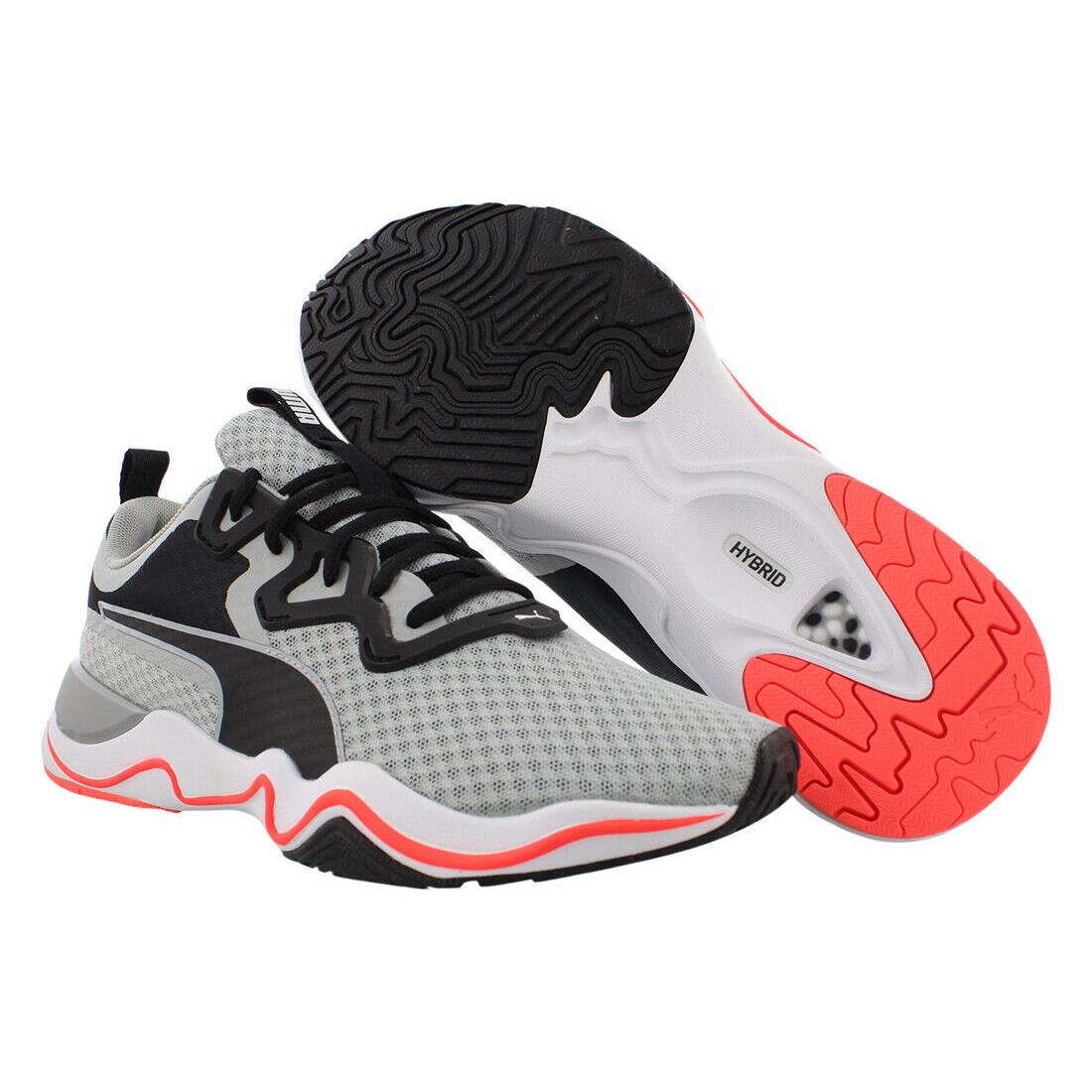 Puma Zone Xt Mens Shoes Size 12 Color: High Rise/lava Blast - High Rise/Lava Blast, Main: Grey