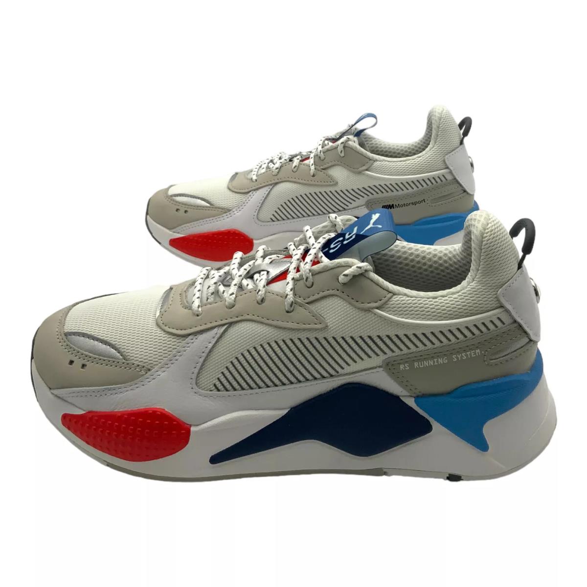 Puma Bmw Mms Rs-x Sneaker White-gray Violet-high Rsk RD US Men`s 9