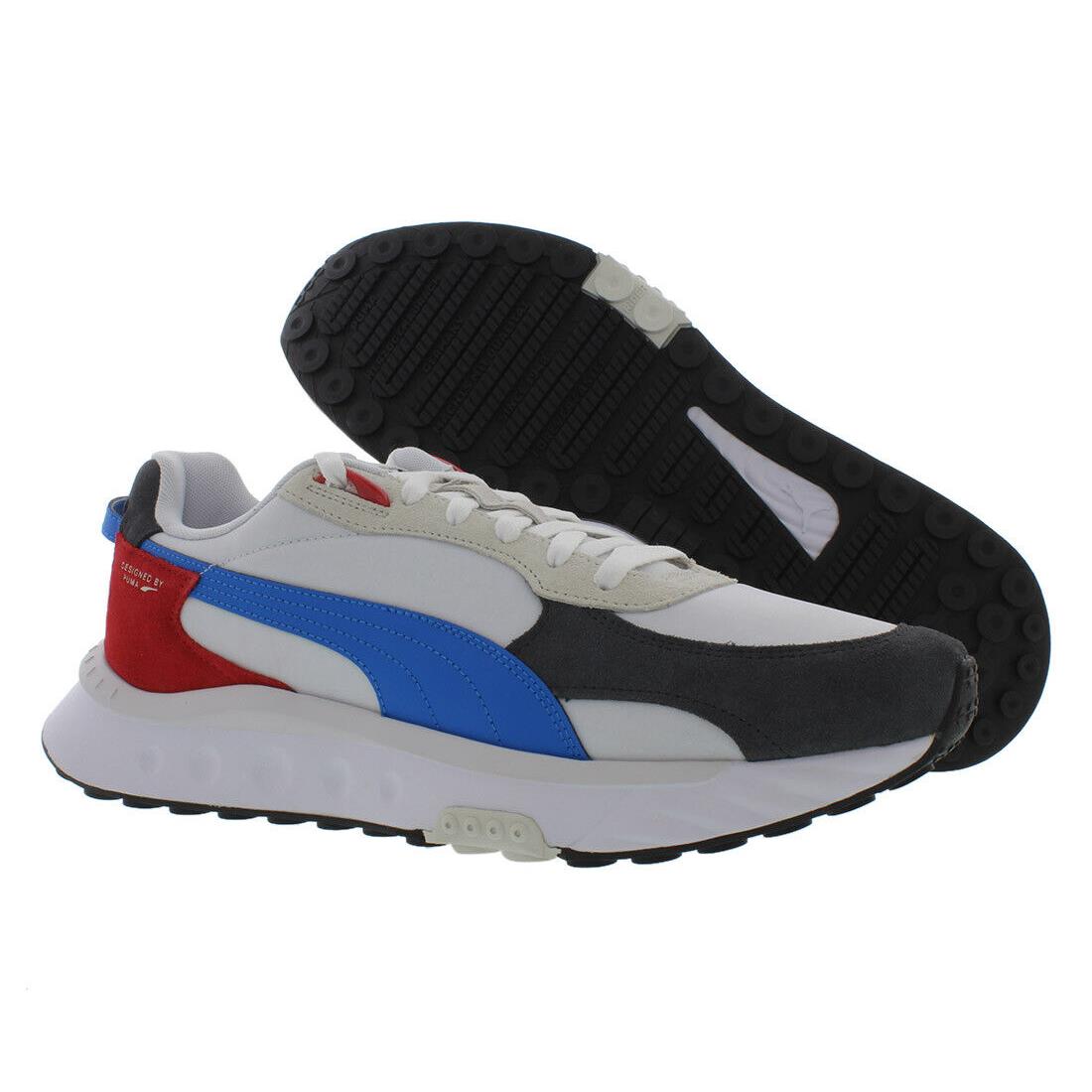 Puma Wild Rider Rollin Mens Shoes Size 12 Color: Ebony White - Ebony White, Main: Off-White