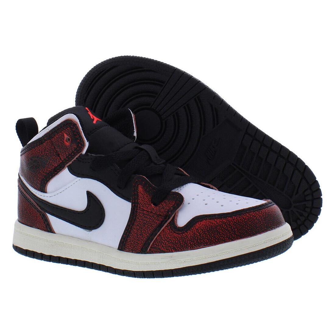 Nike Jordan 1 Mid SE Infant/toddler Shoes Size 8 Color: Black/infrared