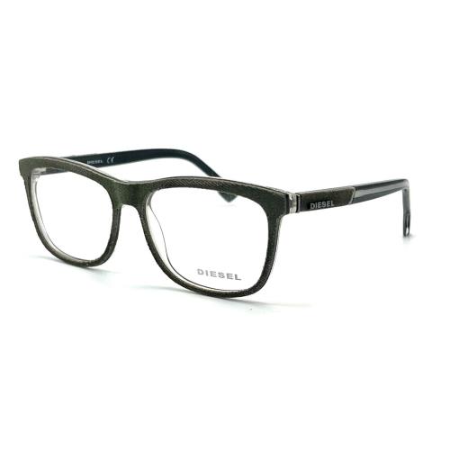 Diesel Denim DL5191 098 Dark Green Eyeglasses 54-15 145