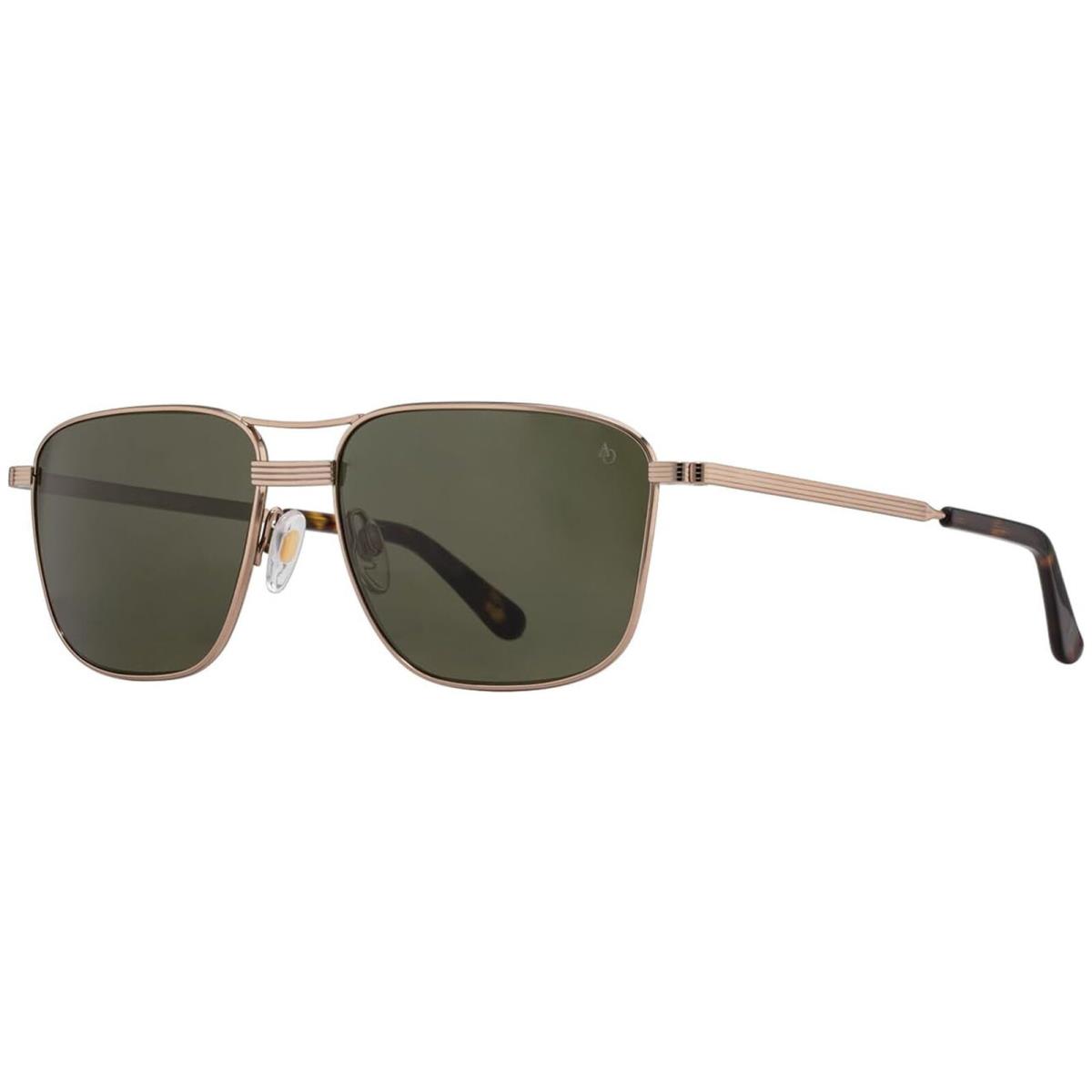 American Optical Airman Men`s Square Aviator - Made In Usa Light Bronze/Calobar Green (TOGNN)