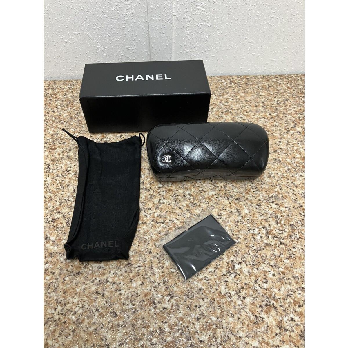 Chanel Sunglasses Hard Case Only with Cleaning Cloth Cover