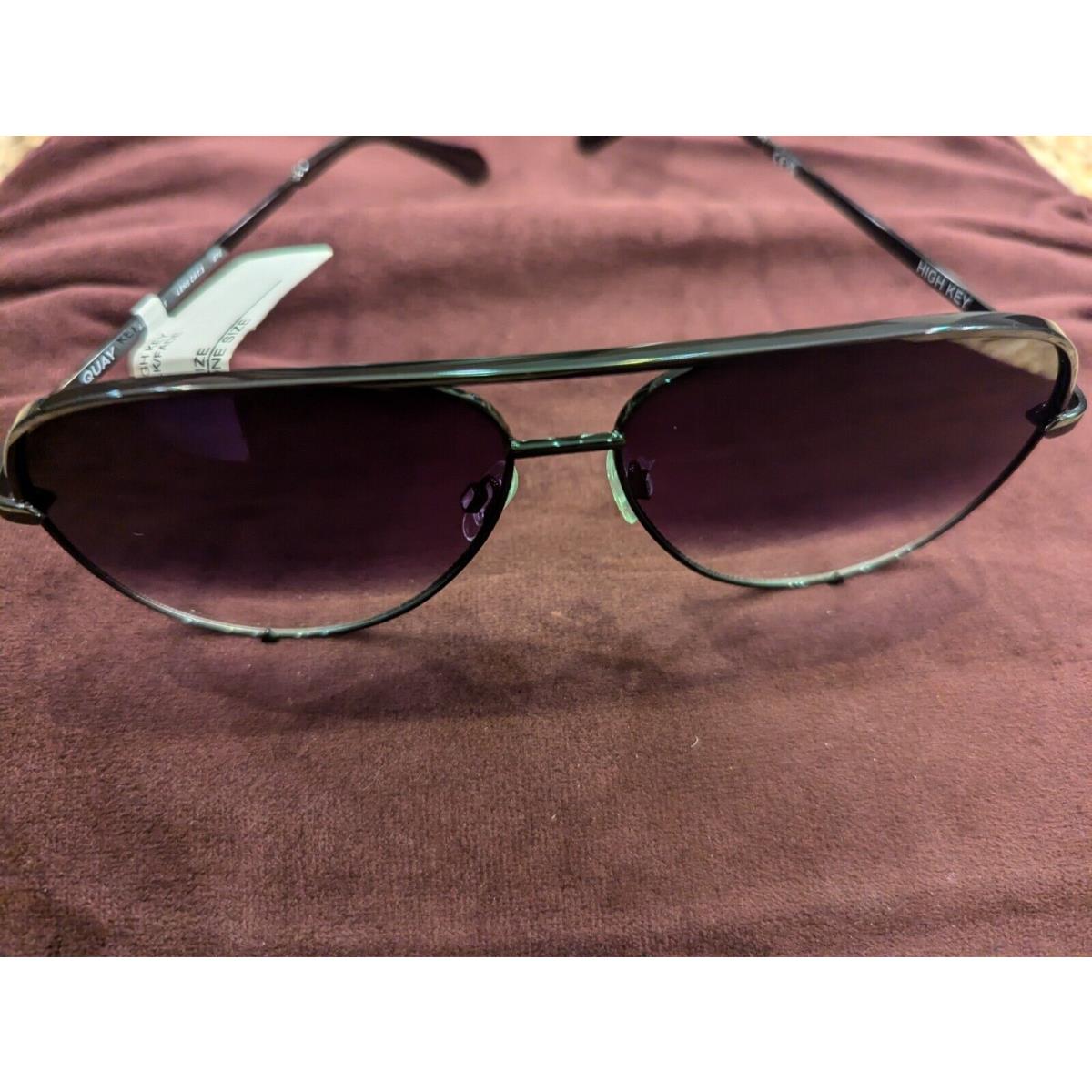 Quay Women`s Gradient High Key Sunglasses QC-000142 Black Fade