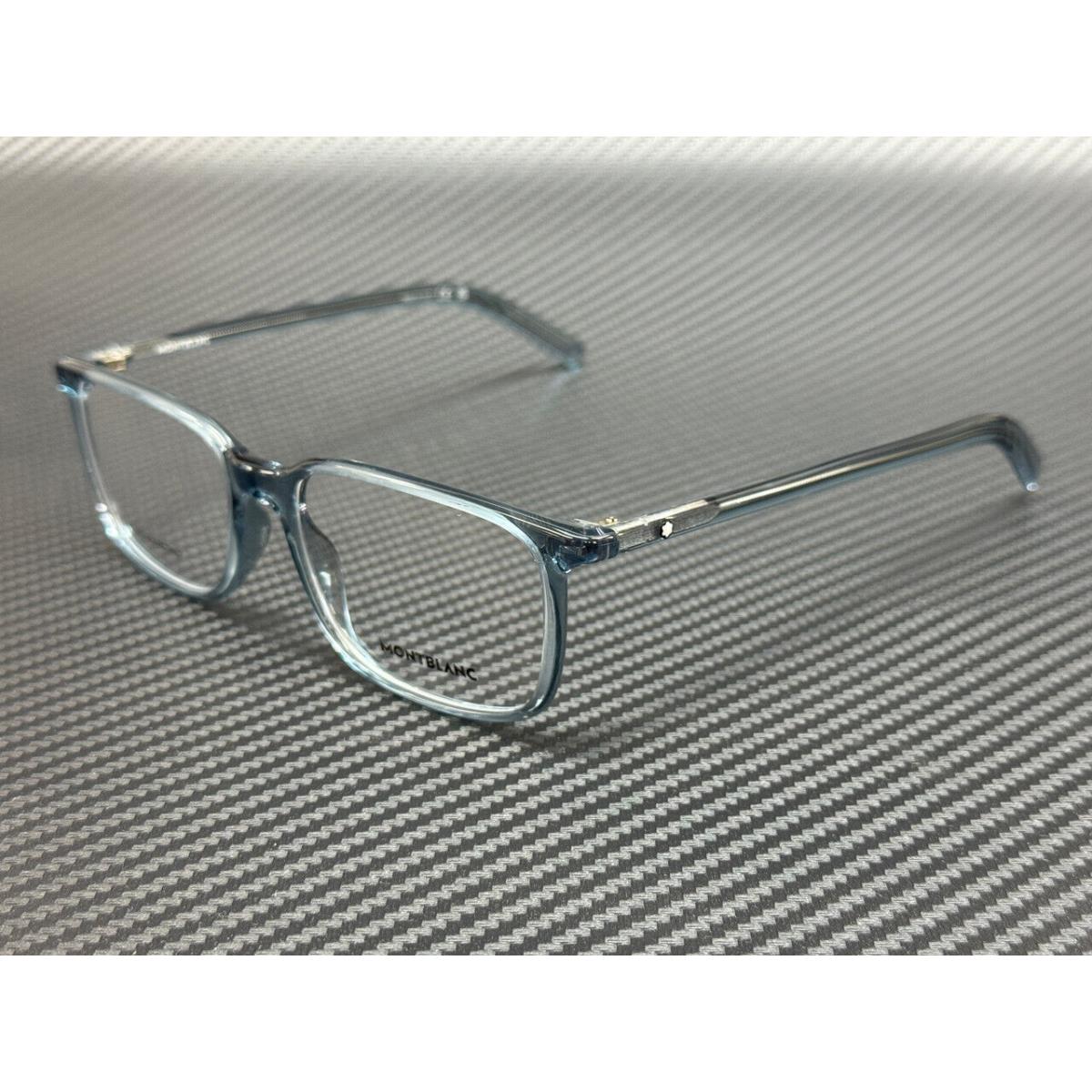 Montblanc Mont Blanc MB0328O 003 Blue Transparent Men`s Medium 54 mm Eyeglasses