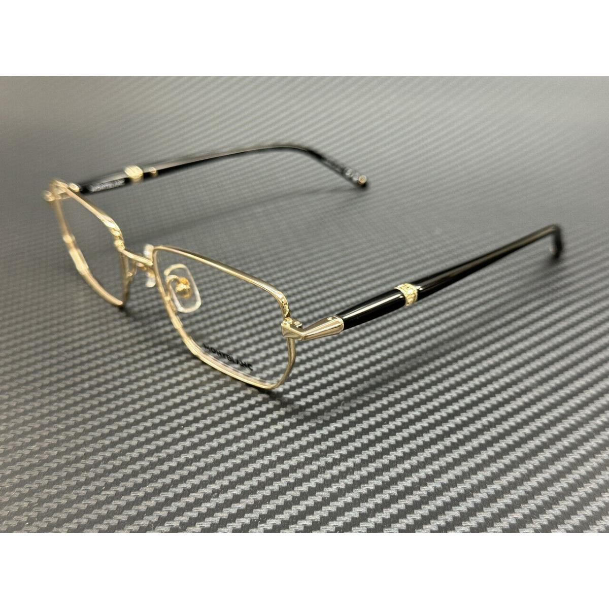 Montblanc Mont Blanc MB0347O 004 Gold Black Extra Large Men`s 54 mm Eyeglasses