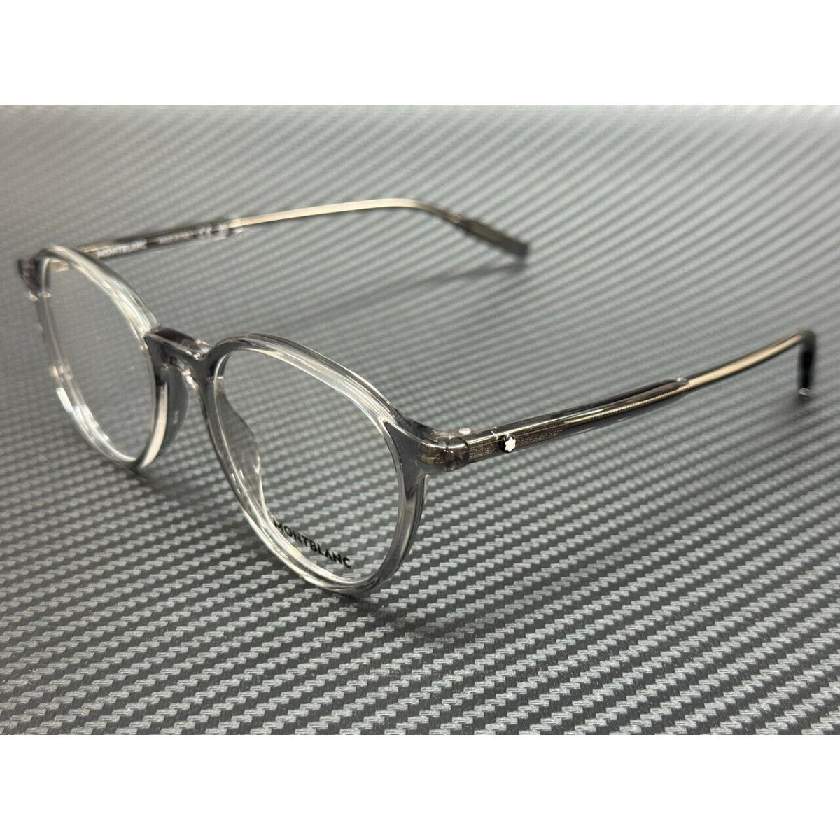 Montblanc Mont Blanc MB0291O 003 Grey Transparent Men`s Medium 50 mm Eyeglasses