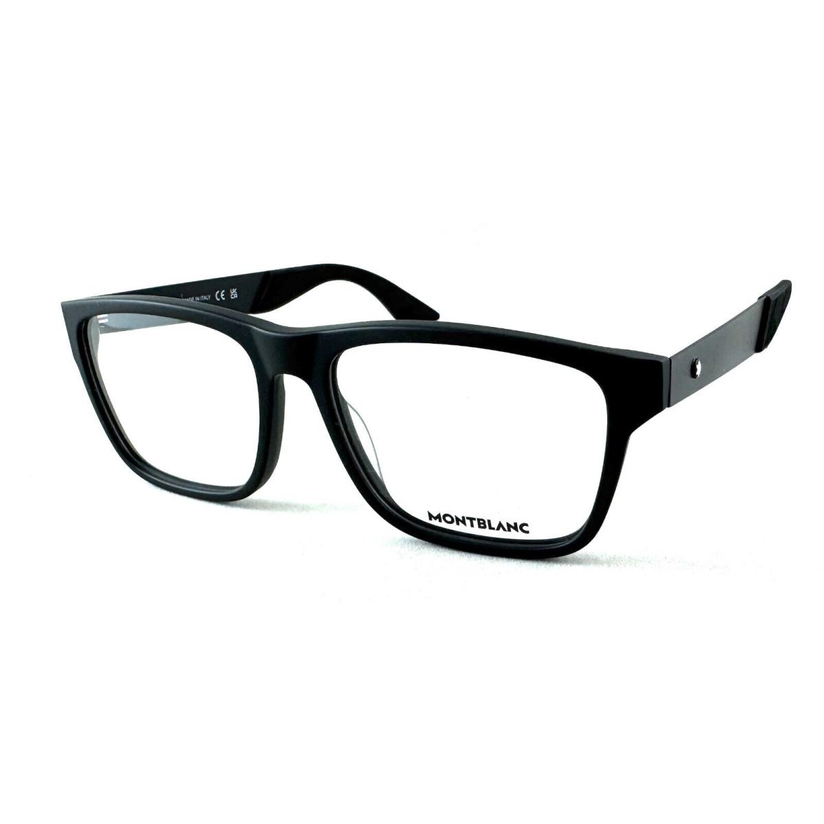 Montblanc MB0300O MB 0300O 001 Matt Black Frame Eyeglasses 56-16-145