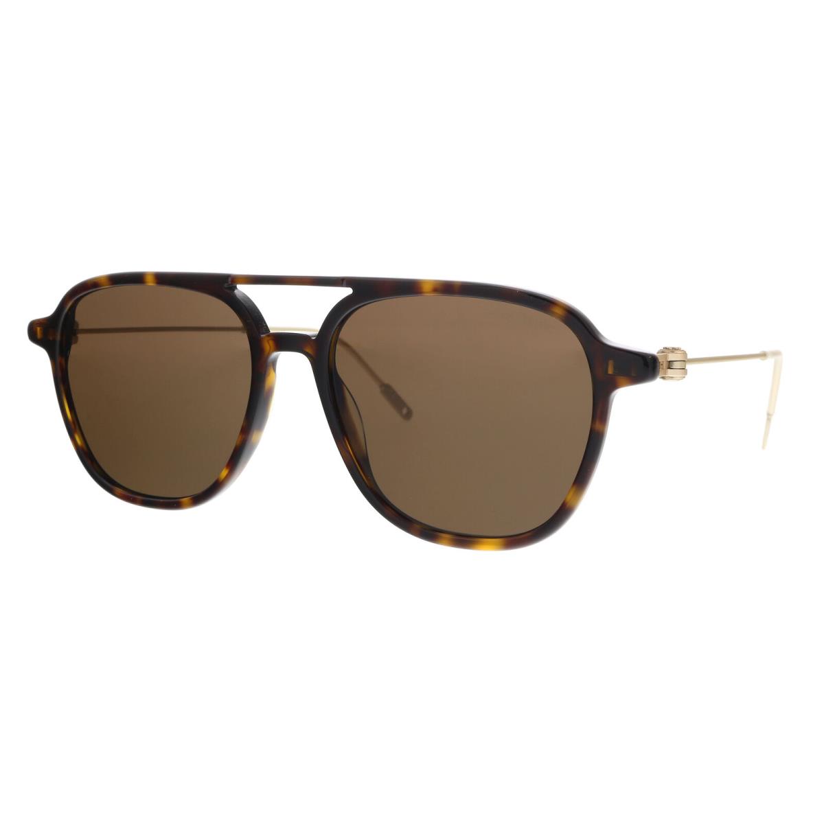 Montblanc MB0003S-002 Havana Aviator Sunglasses