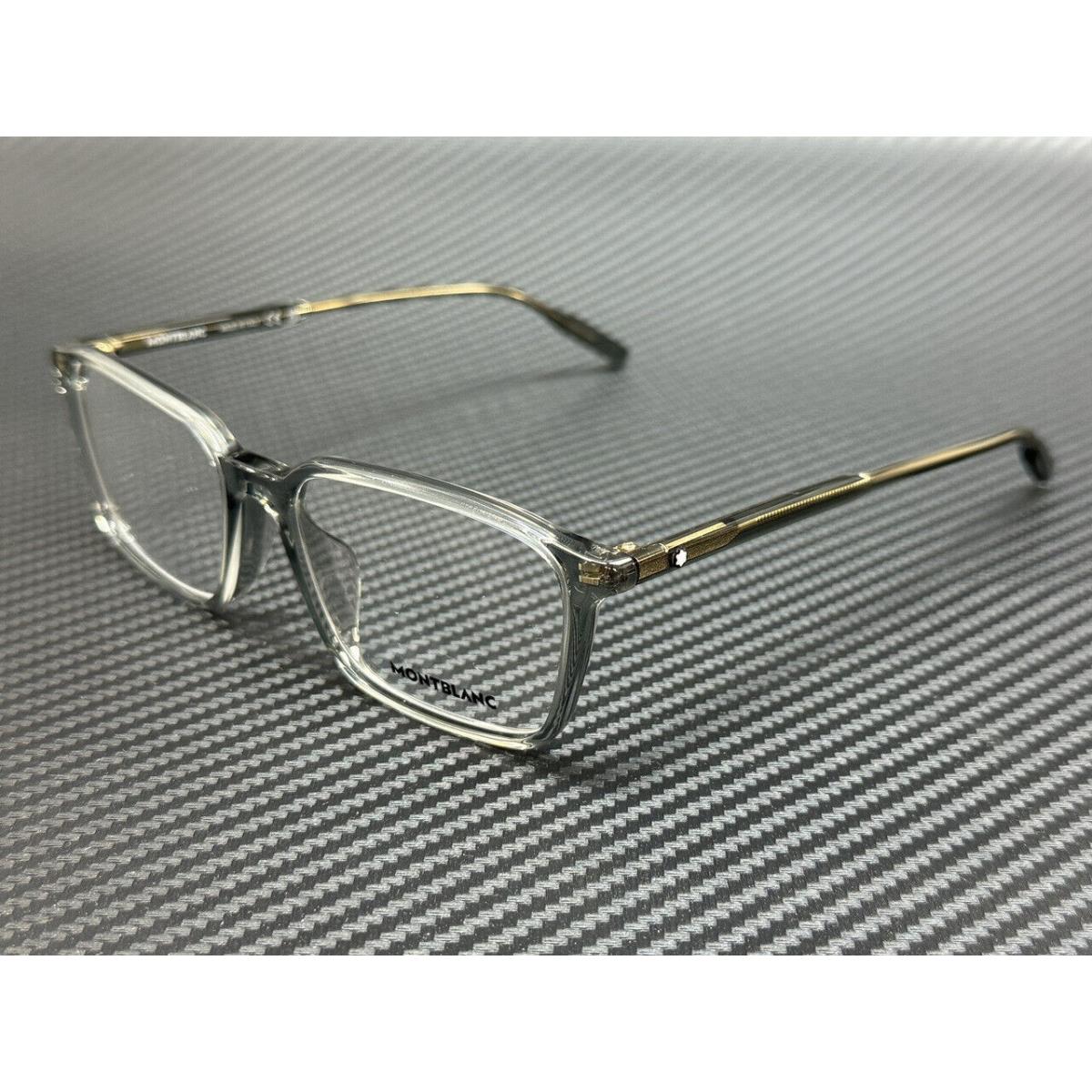 Montblanc Mont Blanc MB0293OA 004 Grey Transparent Men`s Medium 54 mm Eyeglasses