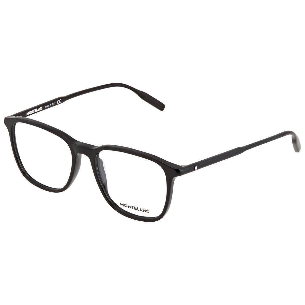 Montblanc Demo Square Men`s Eyeglasses MB0085O 001 52 MB0085O 001 52