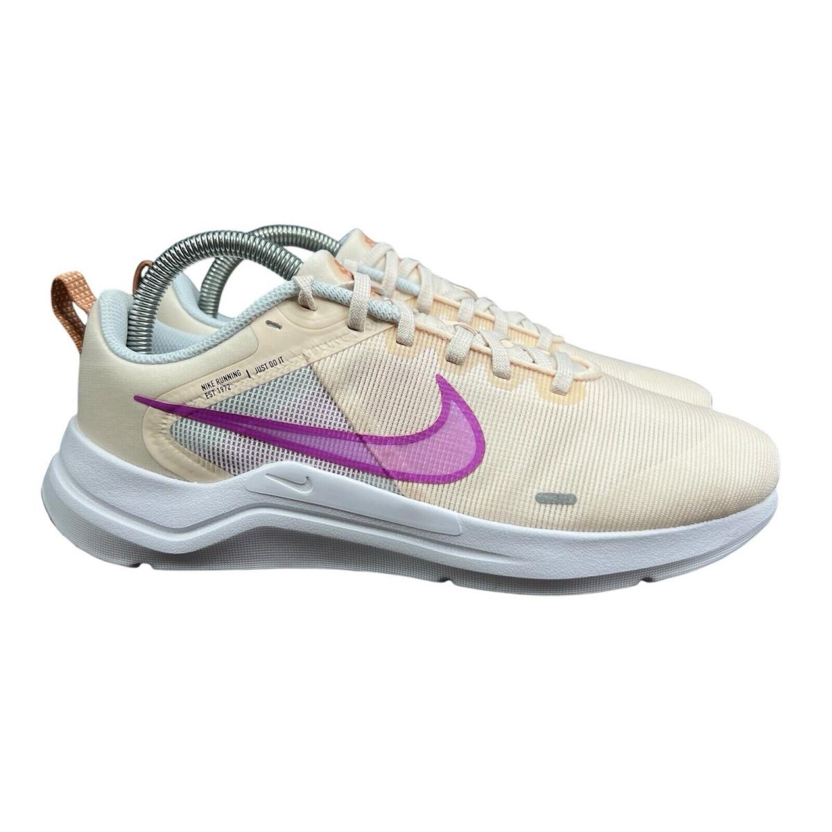 Nike Downshifter 12 Guava Ice Rush Fuchsia Shoes DD9294-800 Women`s Sz 8.5 - 9 - Ivory