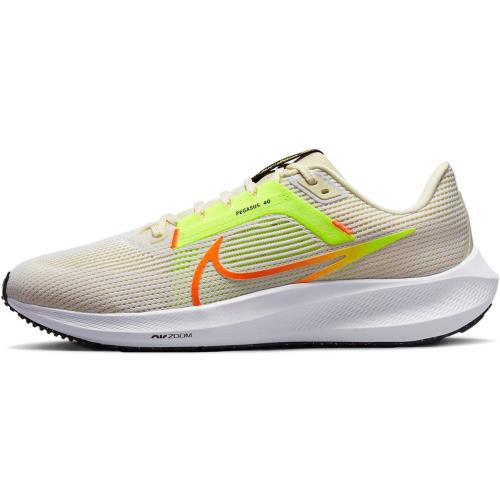 Mens Nike DV3853 101 Zoom Pegasus 40 White/multicolor/coconut Shoes Sneakers - WHITE/MULTICOLOR/COCONUT MILK