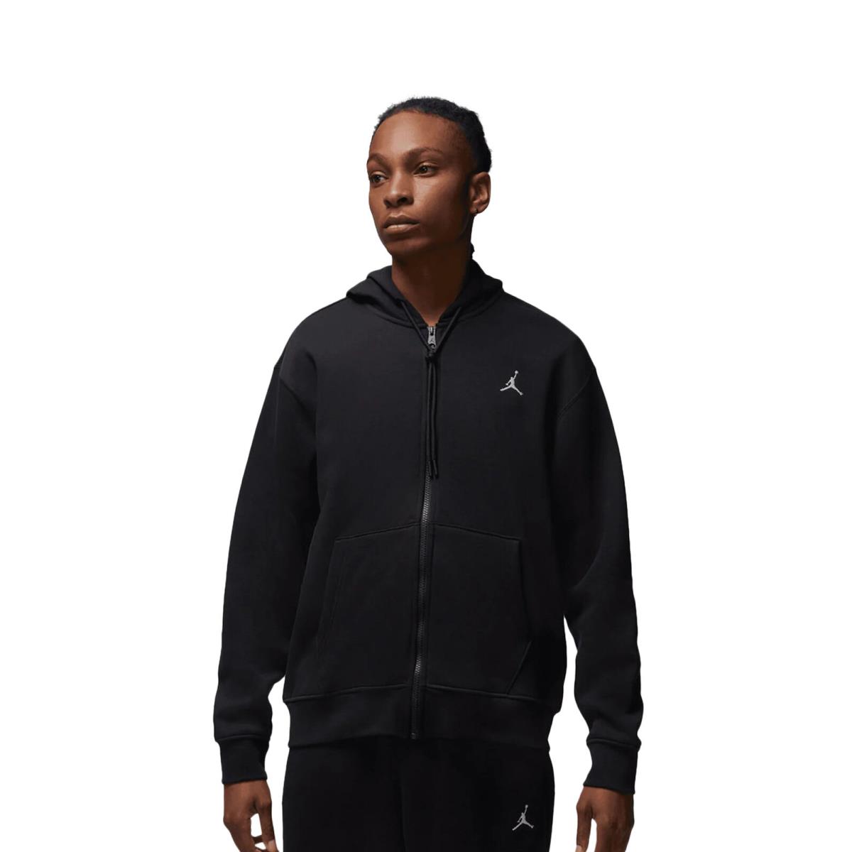 Men`s Jordan Essentials Black Full-zip Fleece Hoodie