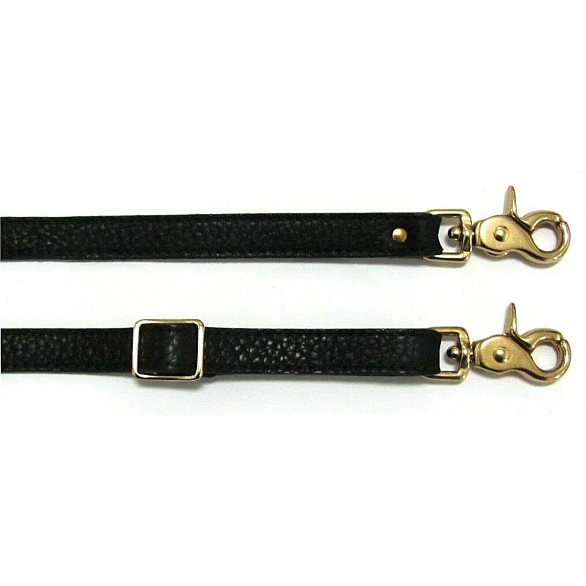 Coach 5/8 x 28 -50 Adjustable Replacement Leather/trigger Snap Shoulder Bag Strap Black