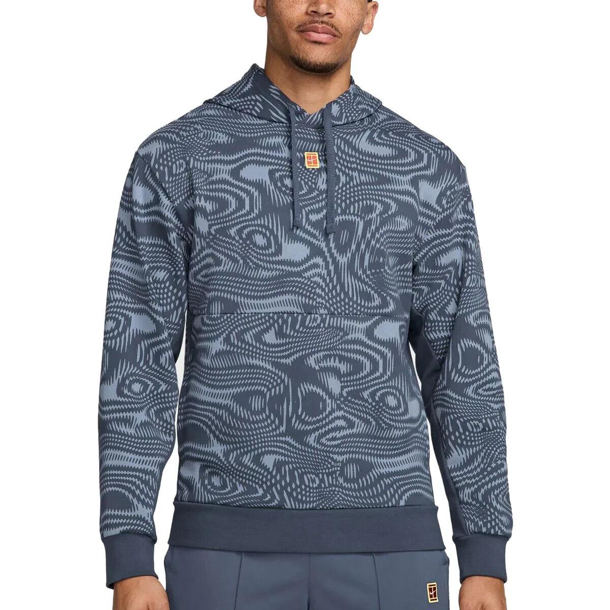 Nike Heritage Tennis Hoodie Sweatshirt Dri-fit Fleece FD5396-474 Men`s S