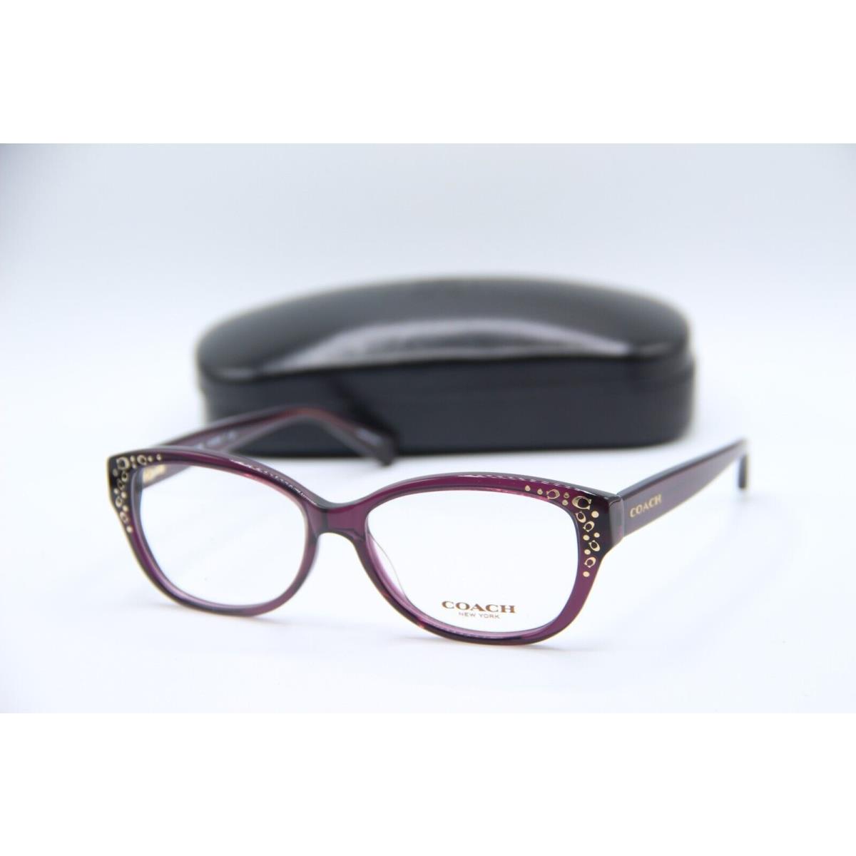 Coach HC 6076 5043 Violet Gold Frames Eyeglasses 53-15