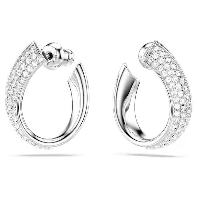 Swarovski Exist Small Hoop Earrings Silver 5637563