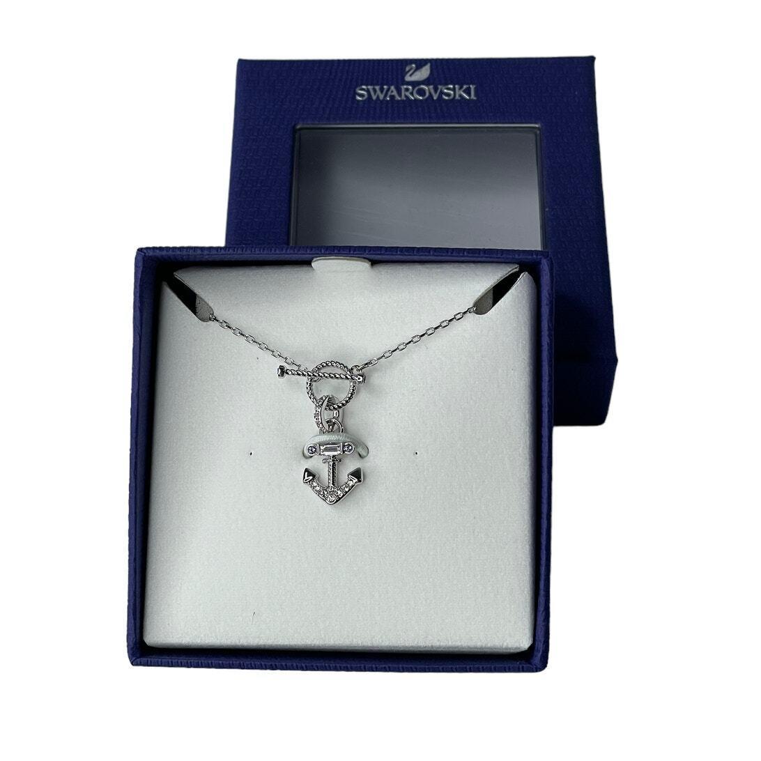 Swarovski Travel Exclusive Anchor Rhodium Plated Necklace