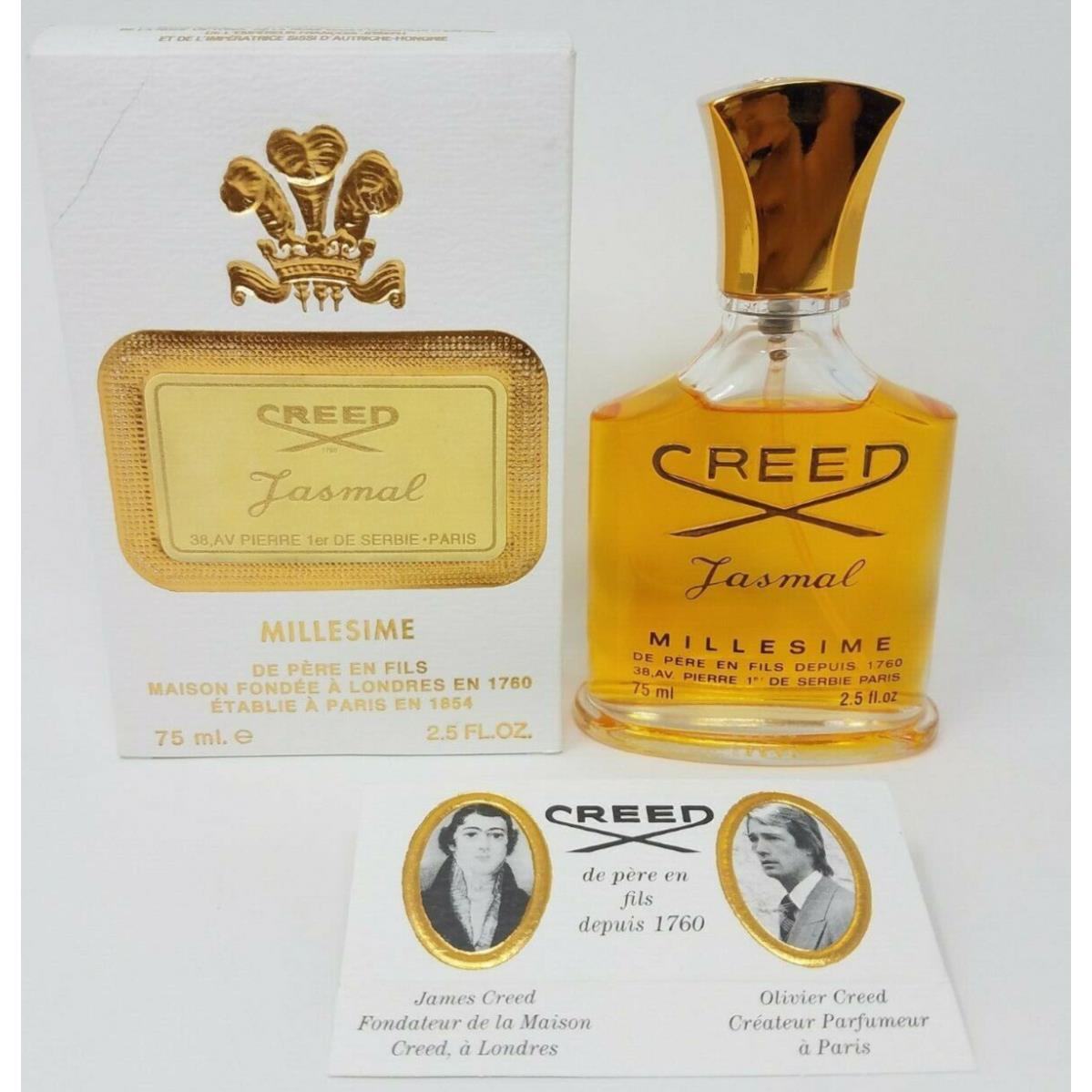 Creed Millesime Jasmal 2.5 Fl. Oz. Edp Minor Dirty Box