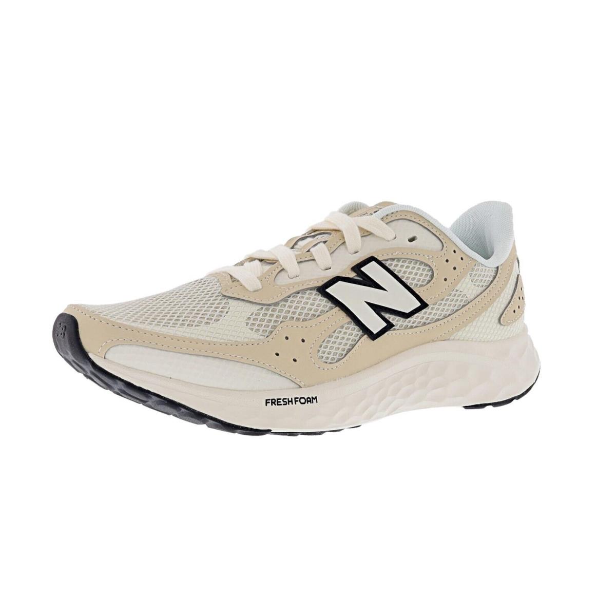 New Balance Men`s Fresh Foam Arishi v4 MARISTC4 Medium Width Running Shoes - ANGORA / SANDSTONE / BLACK