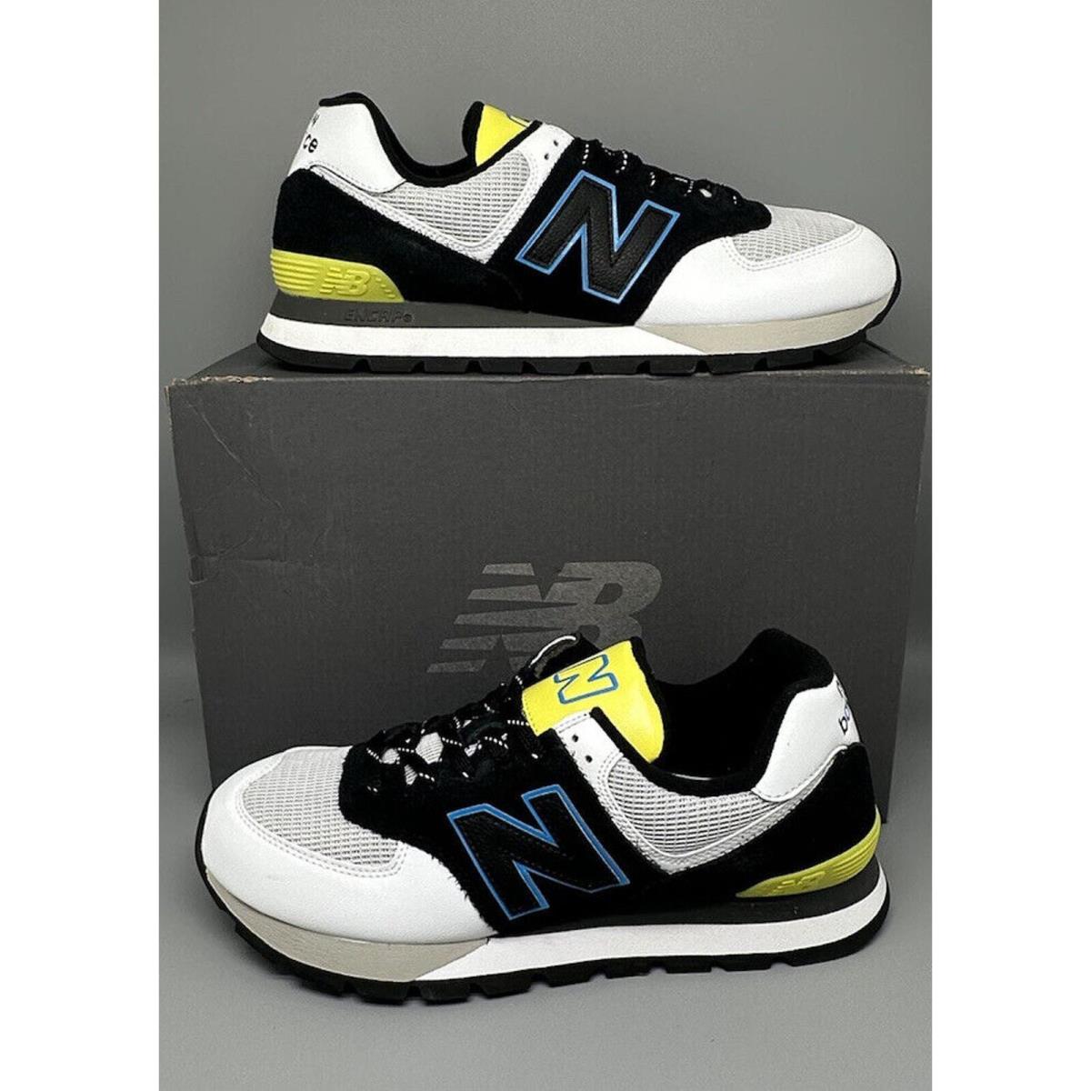 New Balance 574 Men s Classic White / Black Shoes ML574DNI Men`s Sz 11D