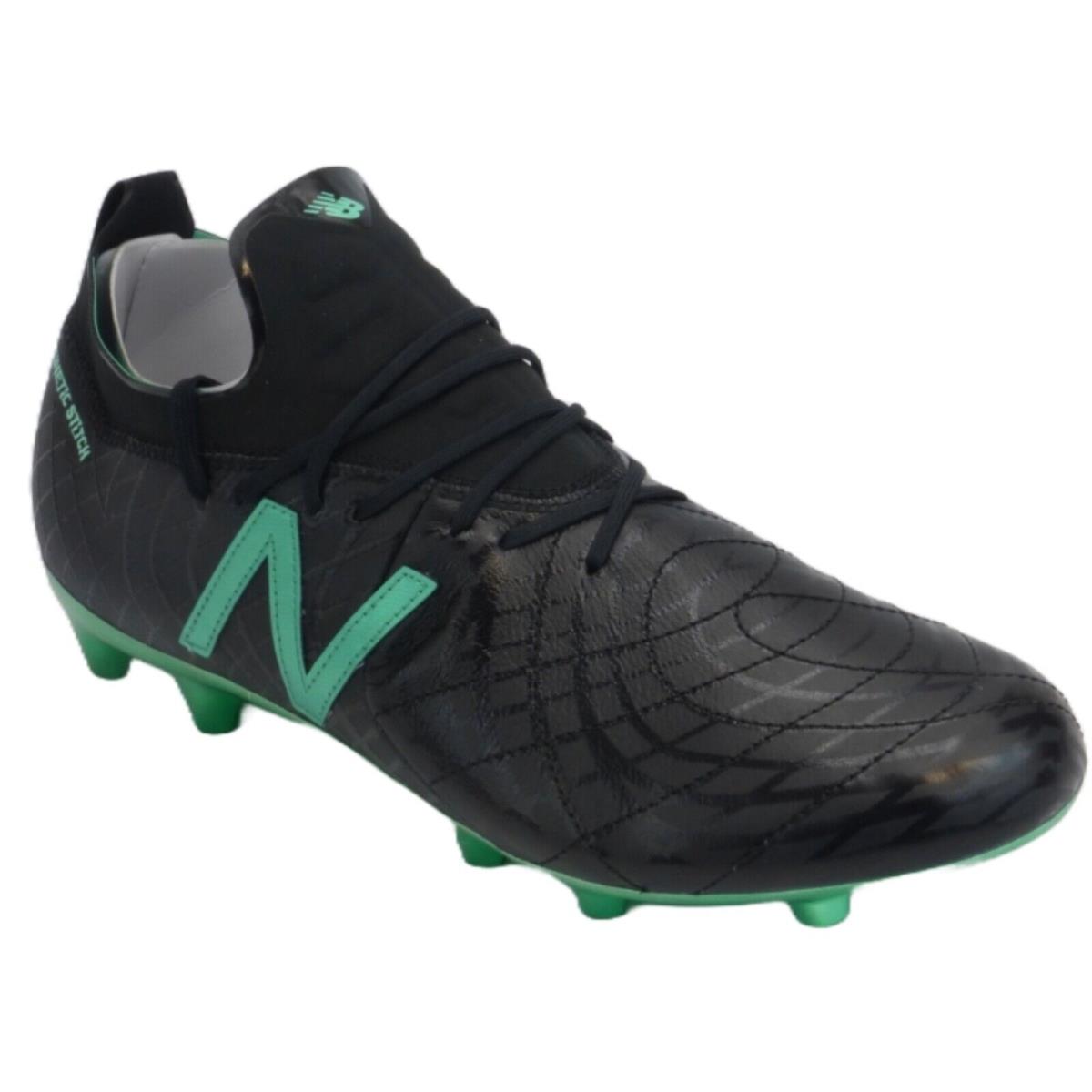 New Balance Tekela V1 Pro Leather FG MSTKFBN1 Black Emerald Green 7 D US