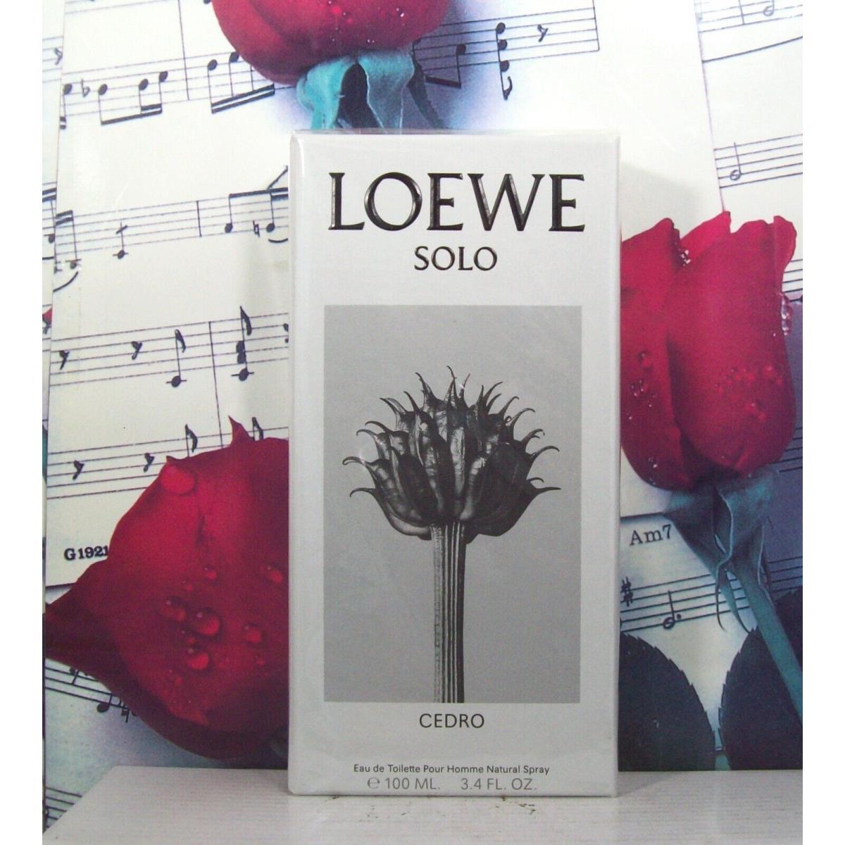 Loewe Solo Cedro Pour Homme 3.4 Oz. Edt Spray