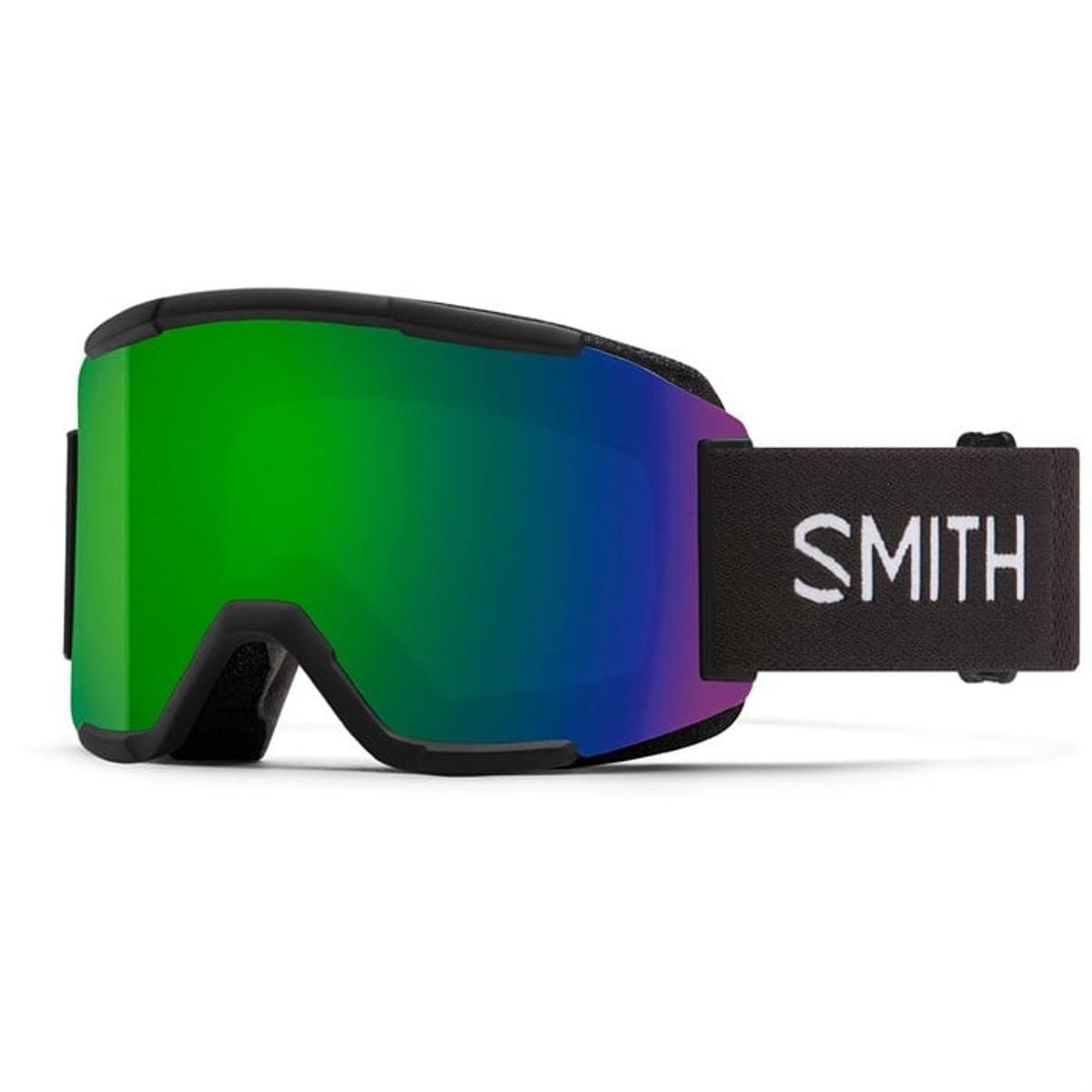 Smith Squad Snow Goggles 2025 L9927047 Black  w/ChromaPop Sun Green Mirror Lens + Yellow