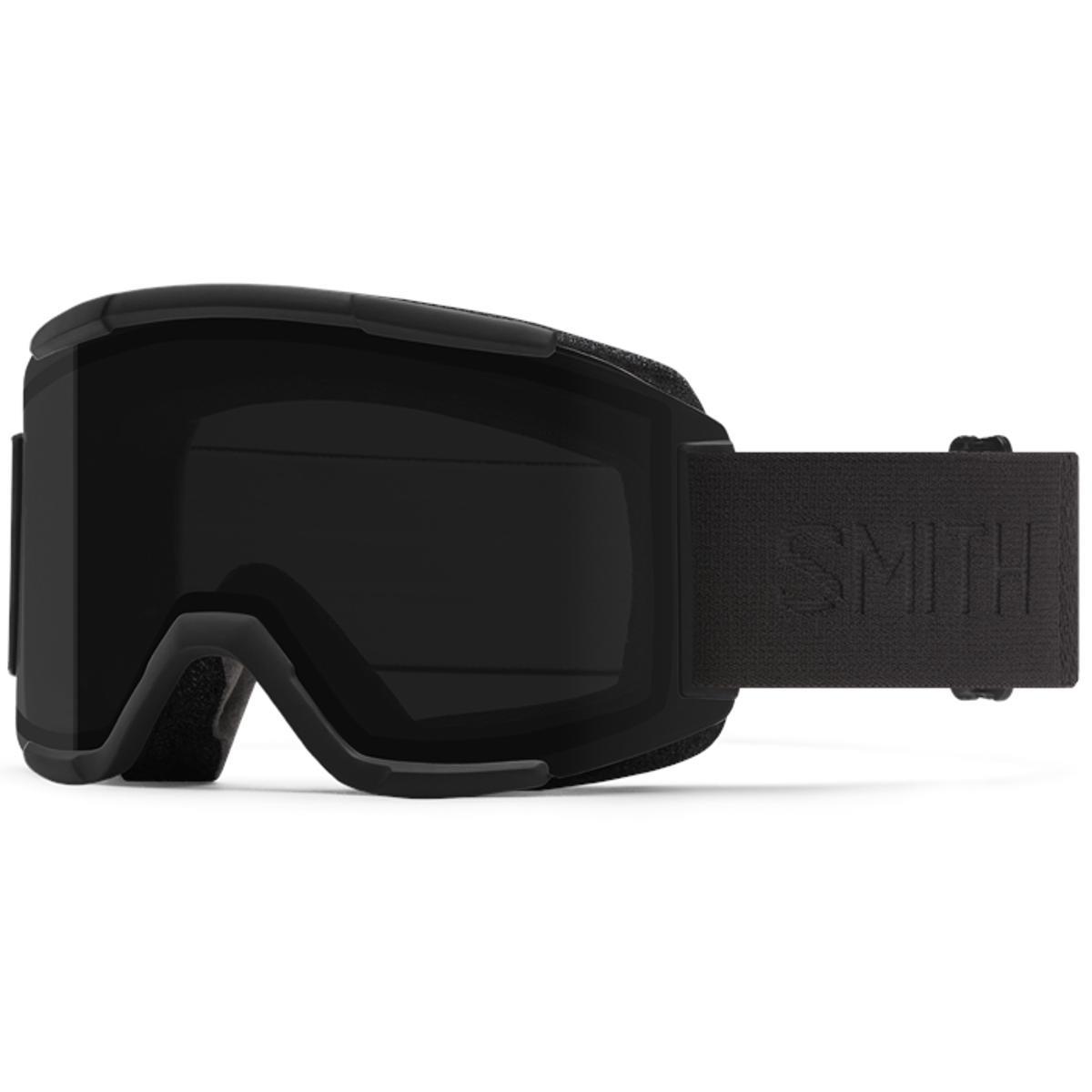 Smith Squad Snow Goggles 2025 L9927047 Blackout w/ChromaPop Sun Black Lens + Clear Spare