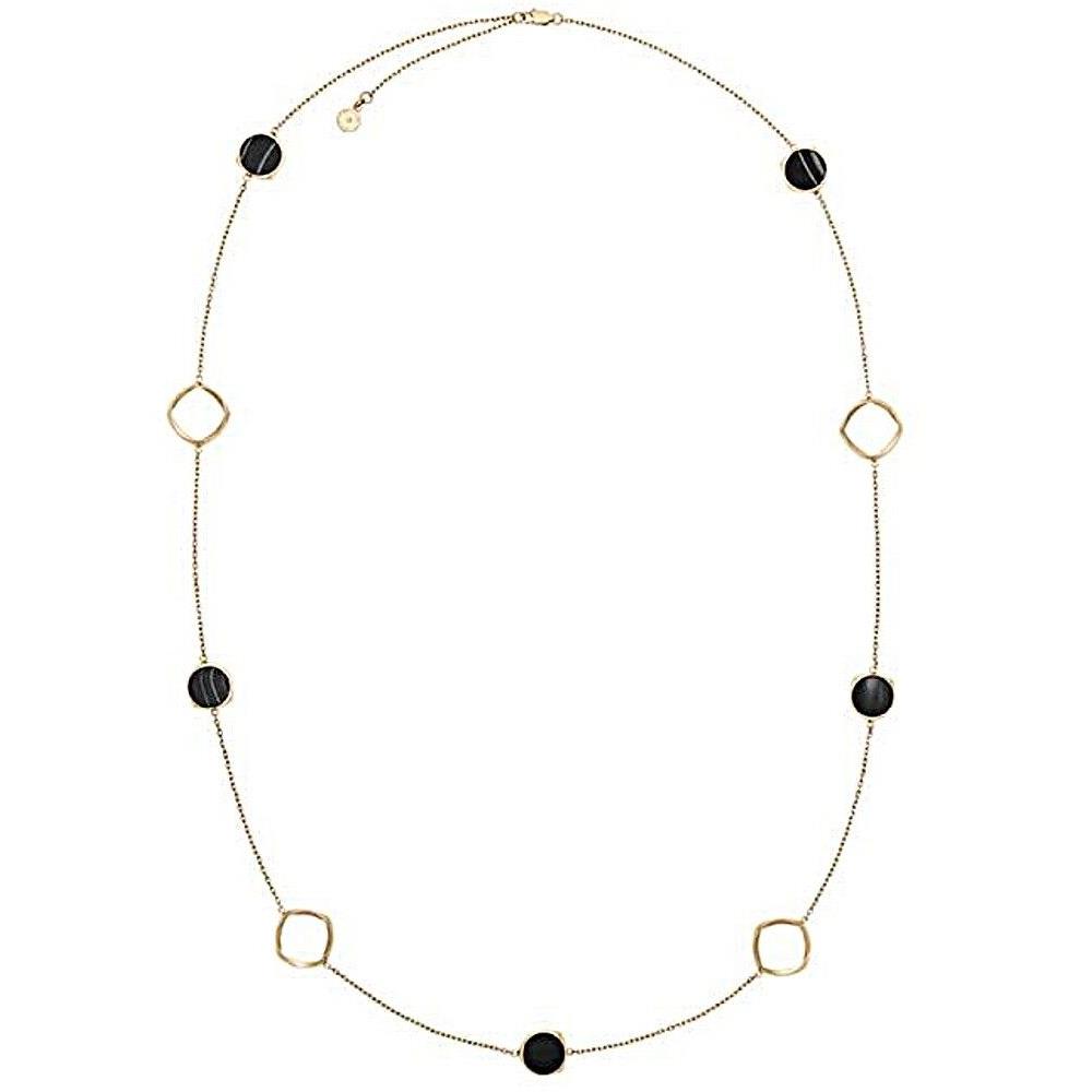 Michael Kors Cool and Classic Gold-tone and Black Agate Necklace MKJ6779710