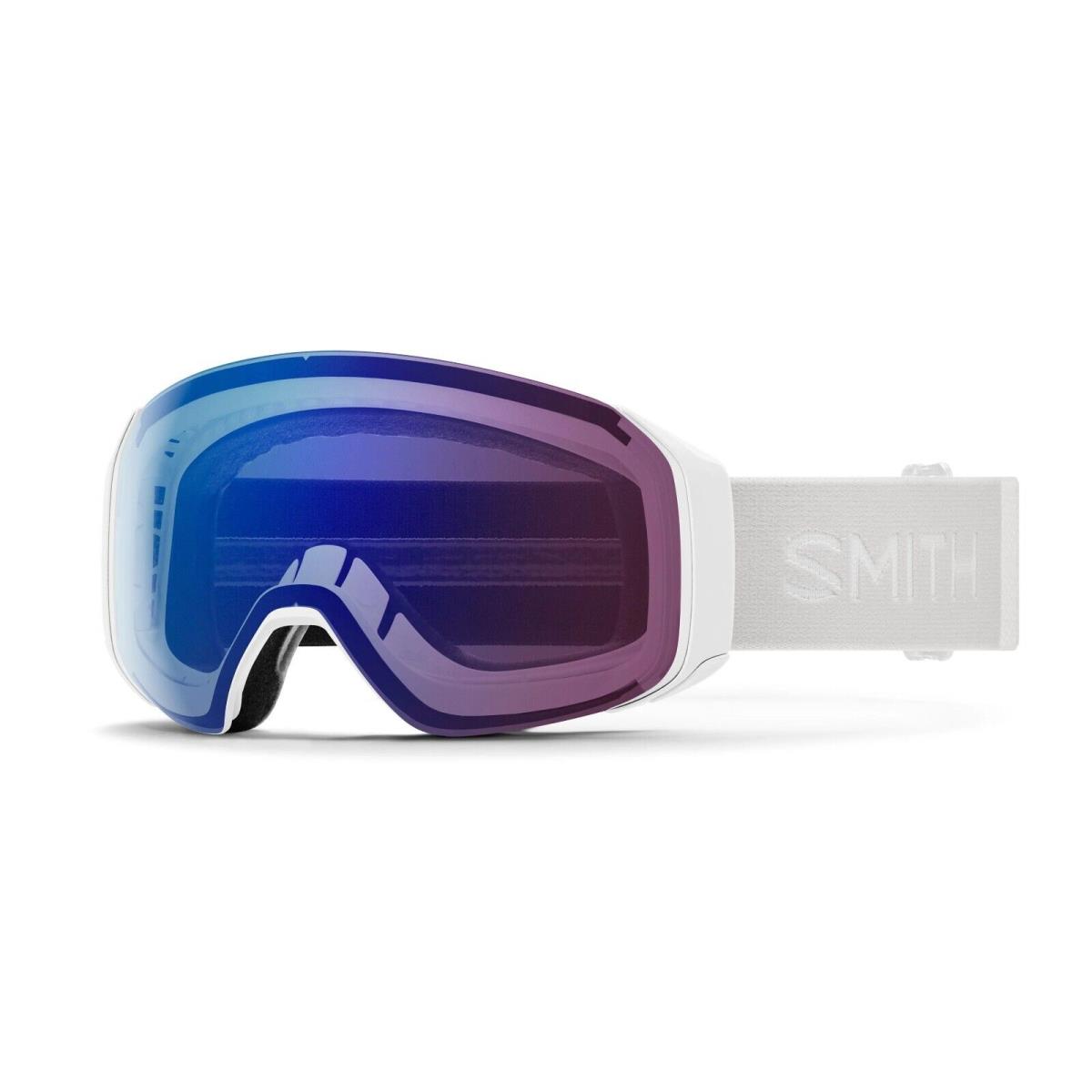 Smith 4D Mag S Chromapop Ski Goggles with Bonus Lens - Multiple Colors White Vapor - Photochromic Rose Flash/Yellow Flash