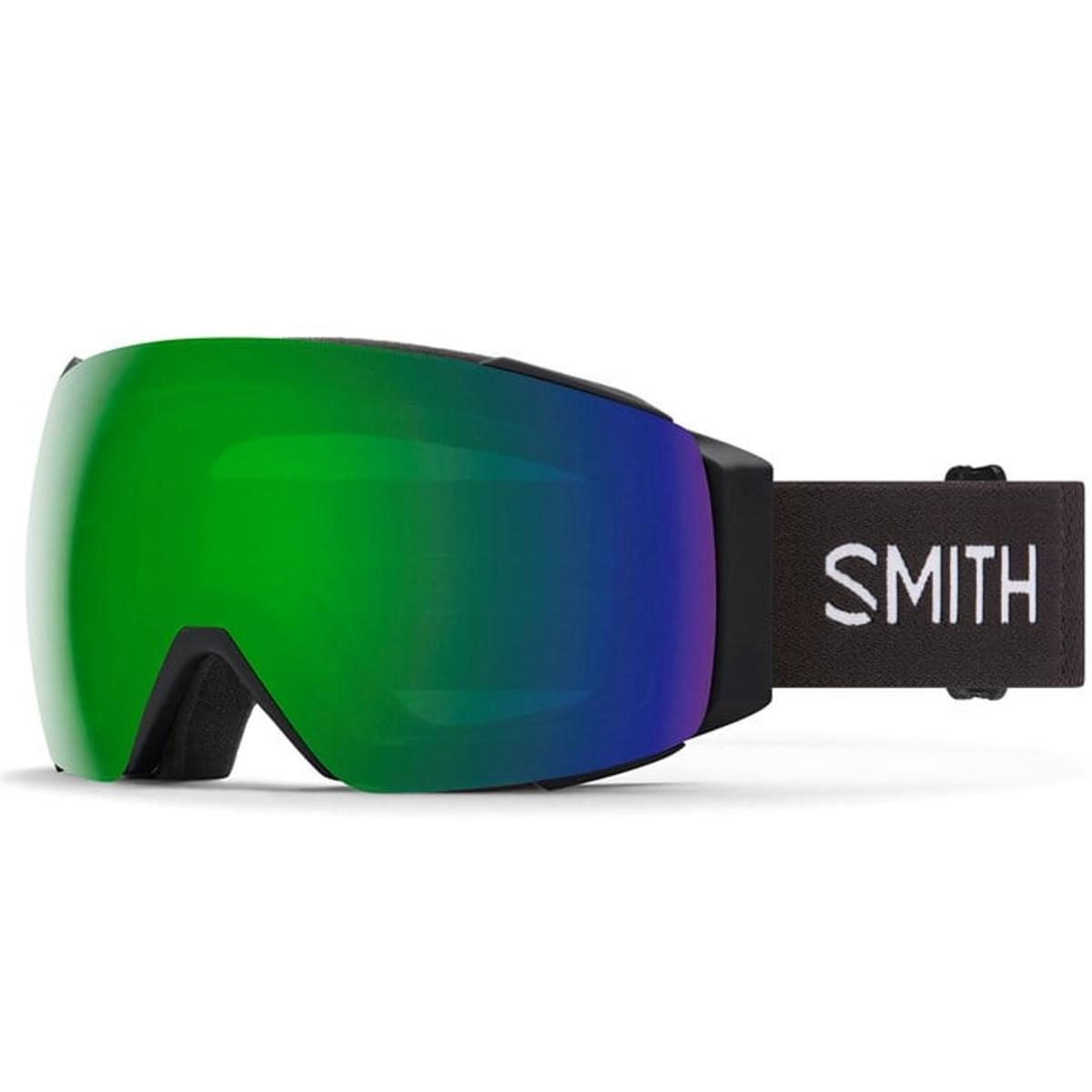 Smith I/o Mag Snow Goggles 2025 Black w/ChromaPop Sun Green Mirror Lens +