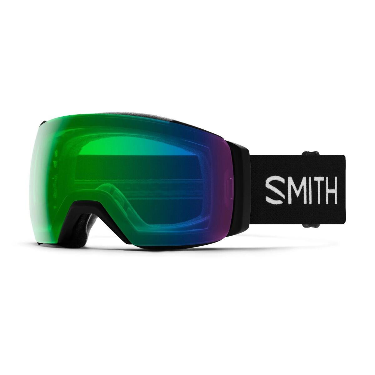 Smith I/o Mag XL Chromapop Ski Goggles with Bonus Lens - Multiple Colors Black - Green Mirror/Storm Rose Flash